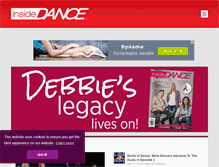 Tablet Screenshot of insidedance.com
